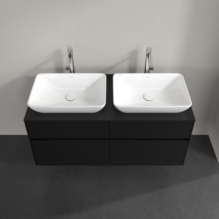 Villeroy & Boch Collaro Waschtischunterschrank 120 x 54,8 cm , mit LED-Beleuchtung, mit 4 Auszügen