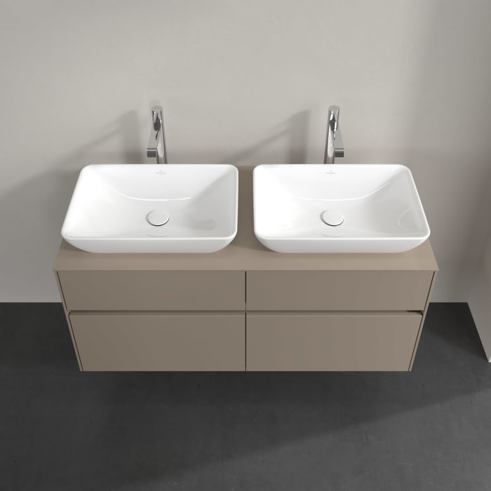 Villeroy & Boch Collaro Waschtischunterschrank 120 x 54,8 cm , mit LED-Beleuchtung, mit 4 Auszügen