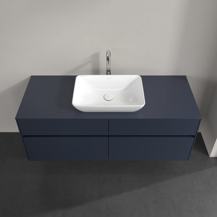 Villeroy & Boch Collaro Waschtischunterschrank 140 x 54,8 cm , mit LED-Beleuchtung, mit 4 Auszügen