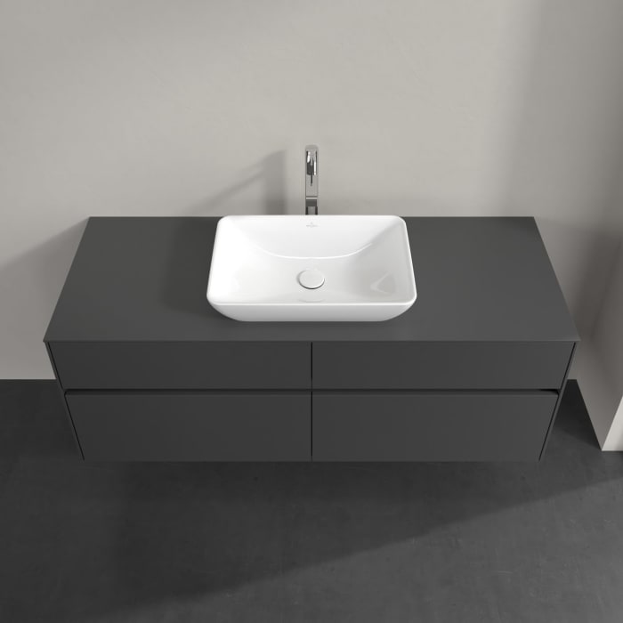 Villeroy & Boch Collaro Waschtischunterschrank 140 x 54,8 cm , mit LED-Beleuchtung, mit 4 Auszügen