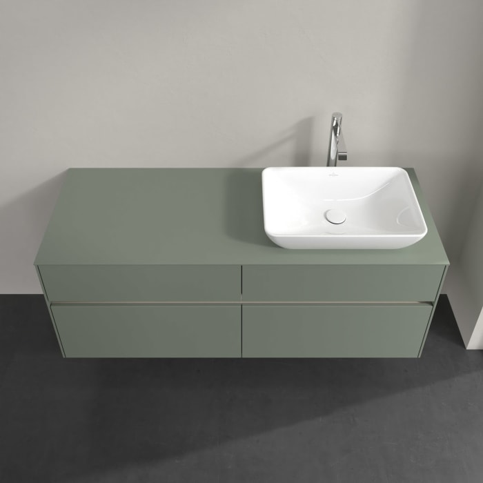 Villeroy & Boch Collaro Waschtischunterschrank 140 x 54,8 cm , mit LED-Beleuchtung, mit 4 Auszügen