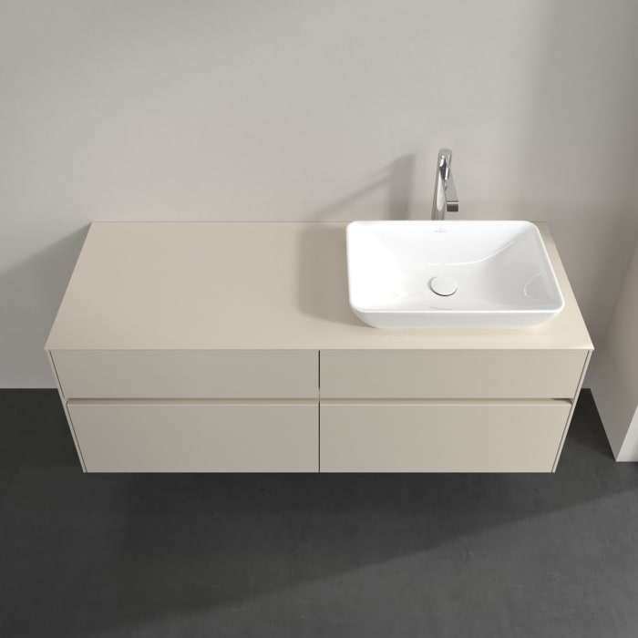 Villeroy & Boch Collaro Waschtischunterschrank 140 x 54,8 cm , mit LED-Beleuchtung, mit 4 Auszügen