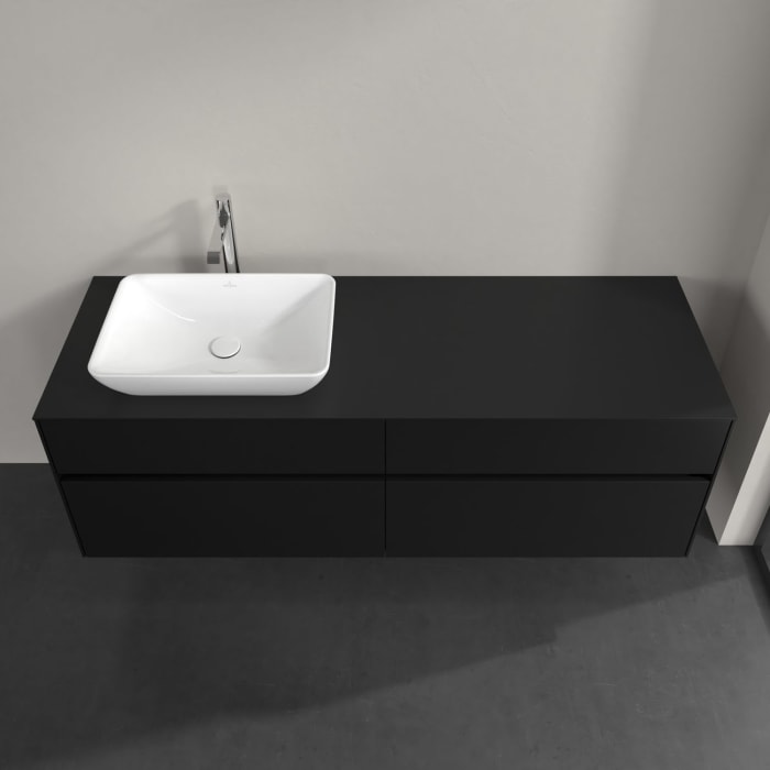 Villeroy & Boch Collaro Waschtischunterschrank 160 x 54,8 cm , mit LED-Beleuchtung, mit 4 Auszügen