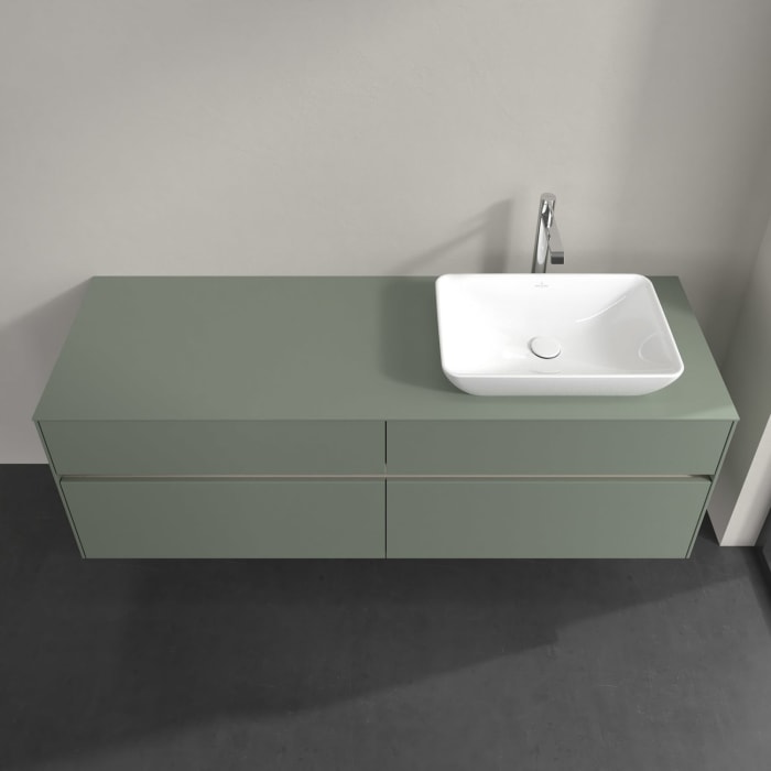 Villeroy & Boch Collaro Waschtischunterschrank 160 x 54,8 cm , mit LED-Beleuchtung, mit 4 Auszügen