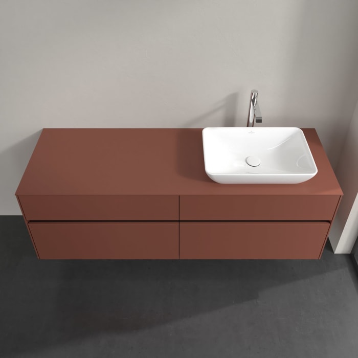 Villeroy & Boch Collaro Waschtischunterschrank 160 x 54,8 cm , mit LED-Beleuchtung, mit 4 Auszügen