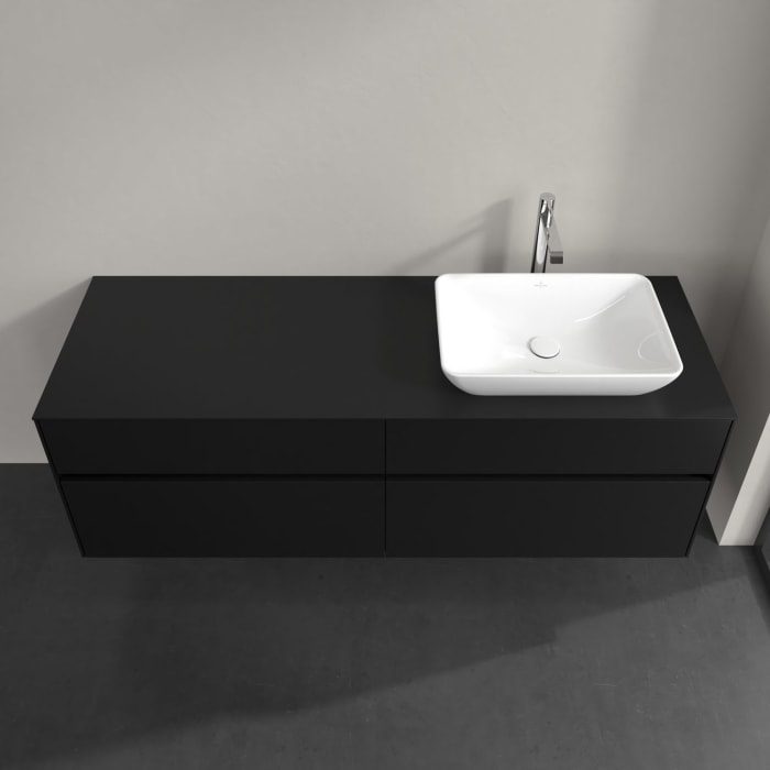 Villeroy & Boch Collaro Waschtischunterschrank 160 x 54,8 cm , mit LED-Beleuchtung, mit 4 Auszügen