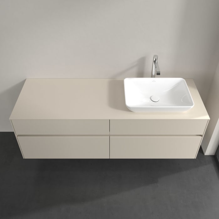 Villeroy & Boch Collaro Waschtischunterschrank 160 x 54,8 cm , mit LED-Beleuchtung, mit 4 Auszügen