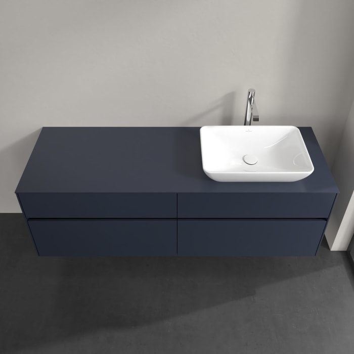 Villeroy & Boch Collaro Waschtischunterschrank 160 x 54,8 cm , mit LED-Beleuchtung, mit 4 Auszügen