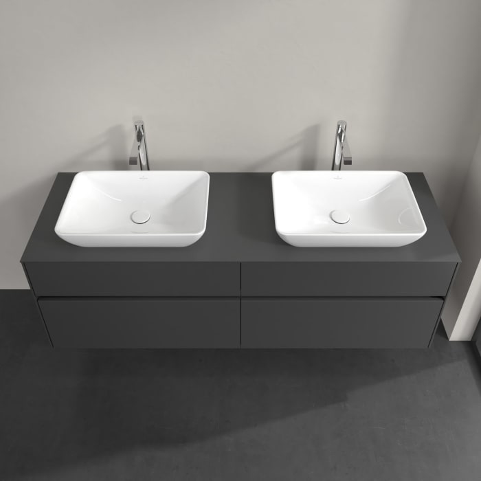 Villeroy & Boch Collaro Waschtischunterschrank 160 x 54,8 cm , mit LED-Beleuchtung, mit 4 Auszügen