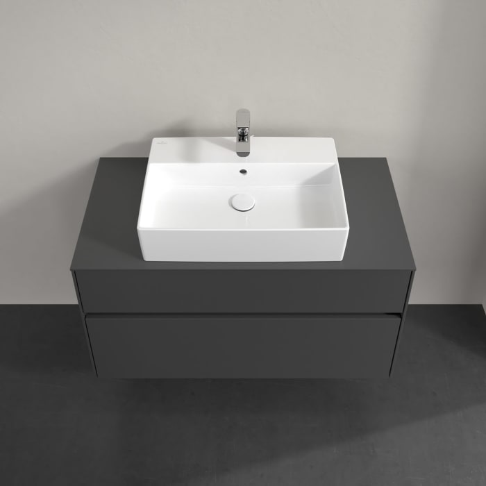 Villeroy & Boch Collaro Waschtischunterschrank 100 x 54,8 cm , mit LED-Beleuchtung, mit 2 Auszügen