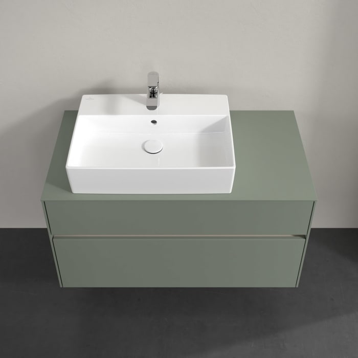 Villeroy & Boch Collaro Waschtischunterschrank 100 x 54,8 cm , mit LED-Beleuchtung, mit 2 Auszügen