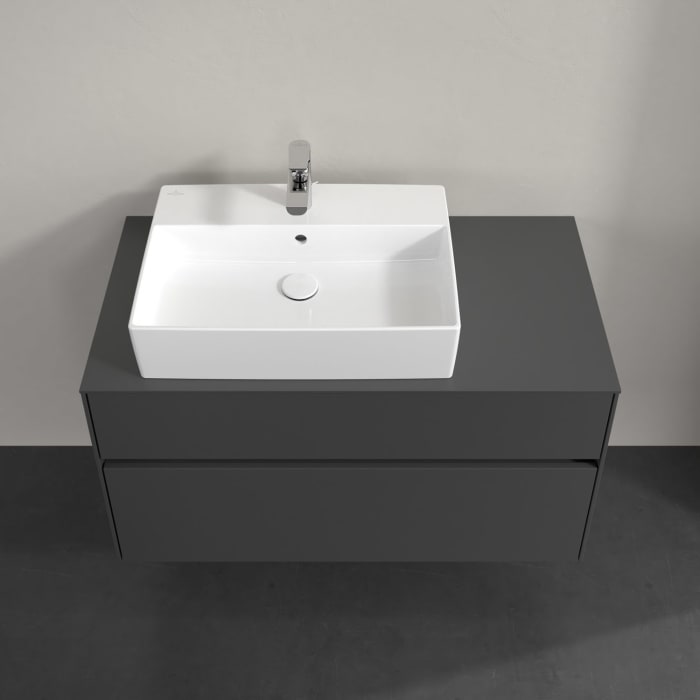 Villeroy & Boch Collaro Waschtischunterschrank 100 x 54,8 cm , mit LED-Beleuchtung, mit 2 Auszügen