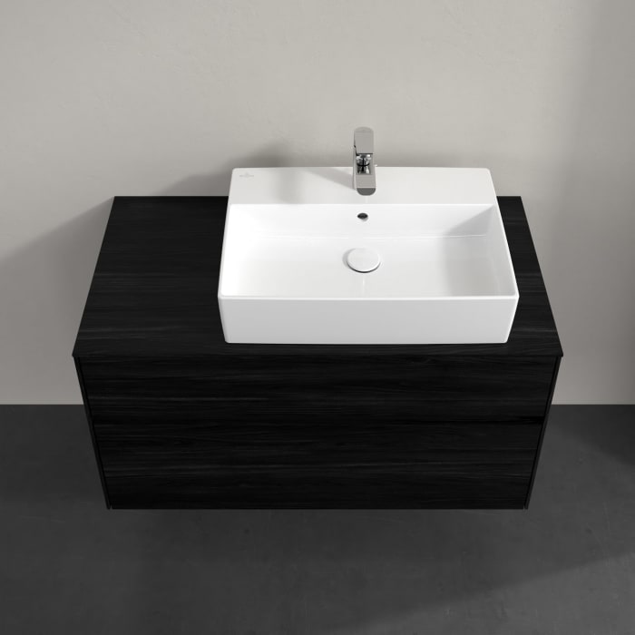 Villeroy & Boch Collaro Waschtischunterschrank 100 x 54,8 cm , mit LED-Beleuchtung, mit 2 Auszügen