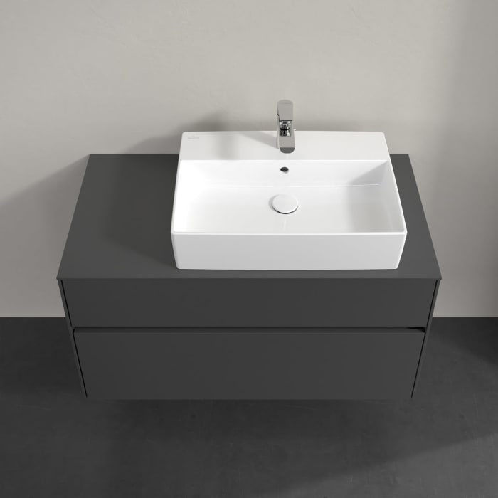 Villeroy & Boch Collaro Waschtischunterschrank 100 x 54,8 cm , mit LED-Beleuchtung, mit 2 Auszügen