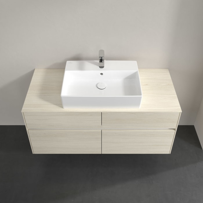 Villeroy & Boch Collaro Waschtischunterschrank 120 x 54,8 cm , mit LED-Beleuchtung, mit 4 Auszügen