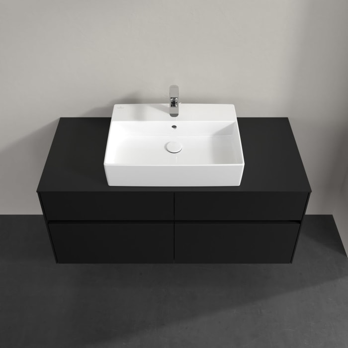 Villeroy & Boch Collaro Waschtischunterschrank 120 x 54,8 cm , mit LED-Beleuchtung, mit 4 Auszügen