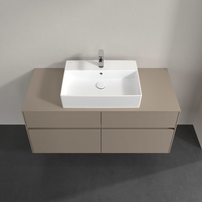 Villeroy & Boch Collaro Waschtischunterschrank 120 x 54,8 cm , mit LED-Beleuchtung, mit 4 Auszügen