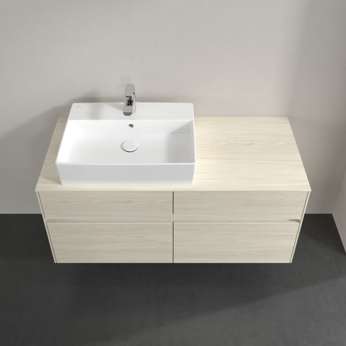 Villeroy & Boch Collaro Waschtischunterschrank 120 x 54,8 cm , mit LED-Beleuchtung, mit 4 Auszügen