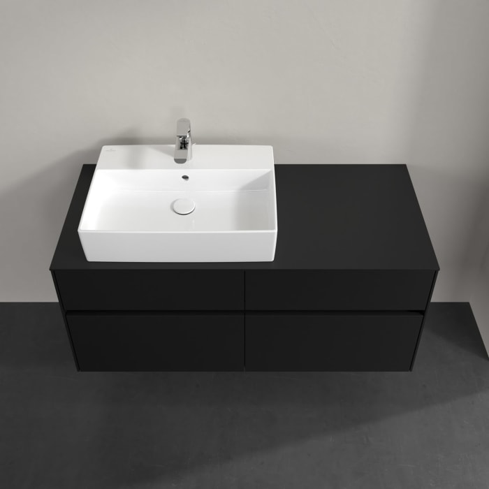 Villeroy & Boch Collaro Waschtischunterschrank 120 x 54,8 cm , mit LED-Beleuchtung, mit 4 Auszügen