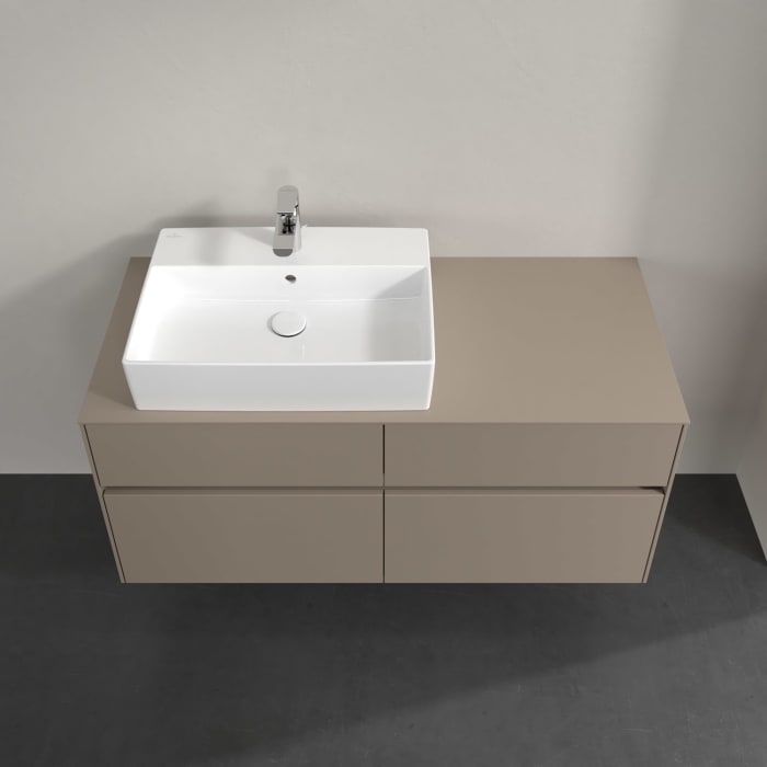 Villeroy & Boch Collaro Waschtischunterschrank 120 x 54,8 cm , mit LED-Beleuchtung, mit 4 Auszügen