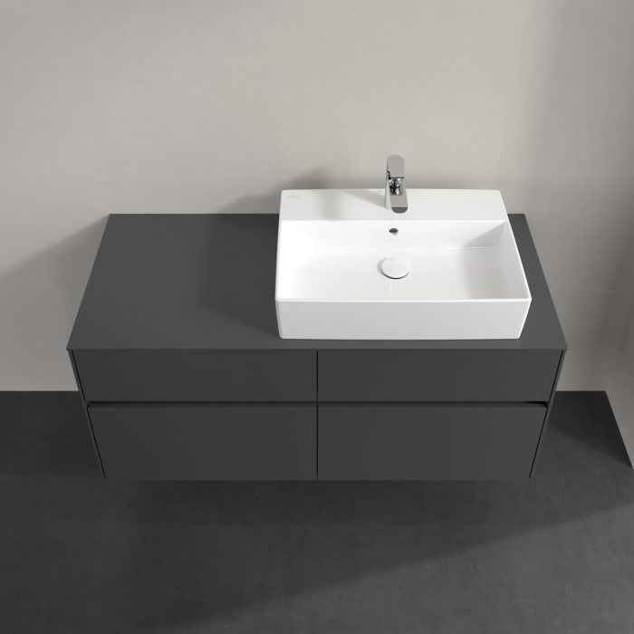 Villeroy & Boch Collaro Waschtischunterschrank 120 x 54,8 cm , mit LED-Beleuchtung, mit 4 Auszügen