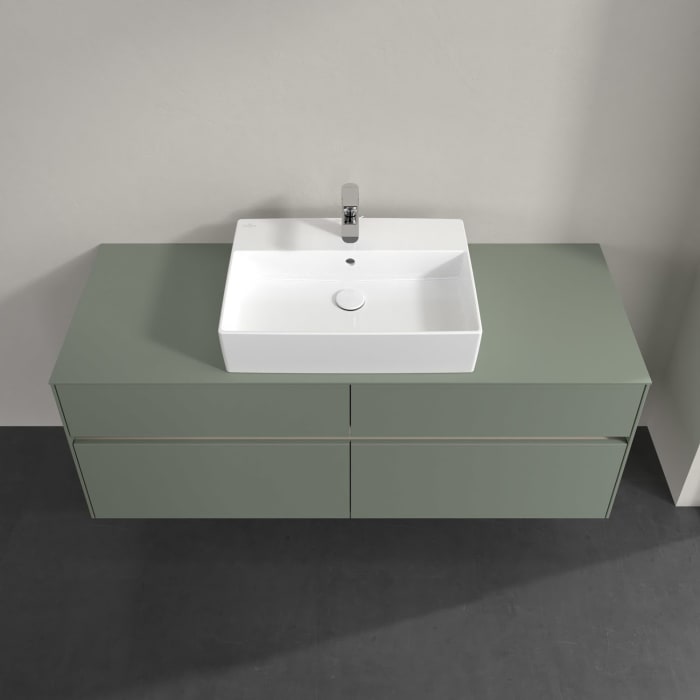 Villeroy & Boch Collaro Waschtischunterschrank 140 x 54,8 cm , mit LED-Beleuchtung, mit 4 Auszügen