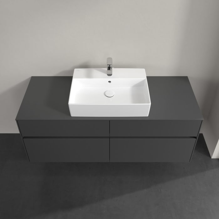 Villeroy & Boch Collaro Waschtischunterschrank 140 x 54,8 cm , mit LED-Beleuchtung, mit 4 Auszügen