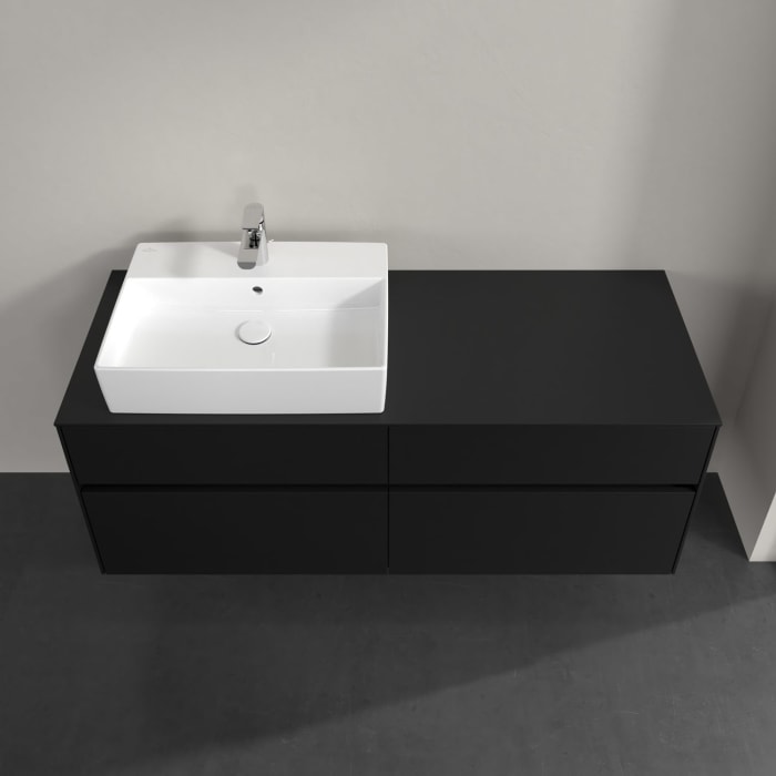 Villeroy & Boch Collaro Waschtischunterschrank 140 x 54,8 cm , mit LED-Beleuchtung, mit 4 Auszügen