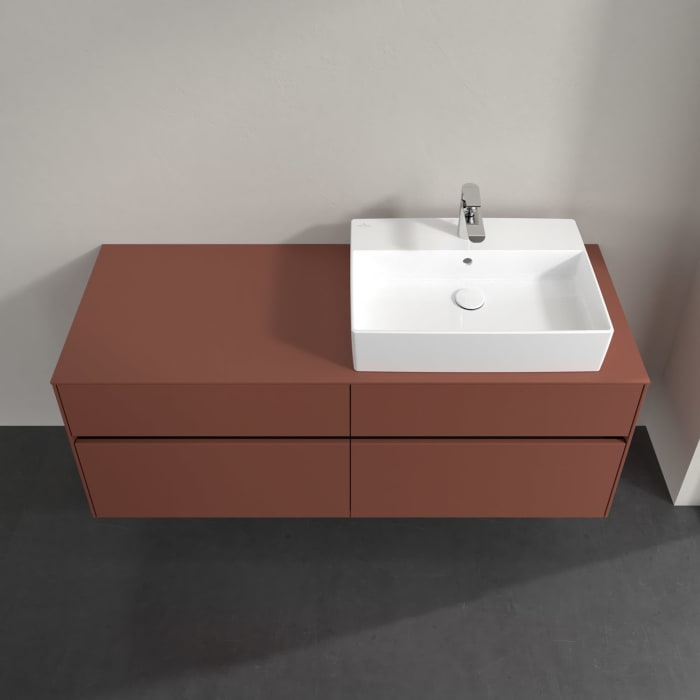 Villeroy & Boch Collaro Waschtischunterschrank 140 x 54,8 cm , mit LED-Beleuchtung, mit 4 Auszügen