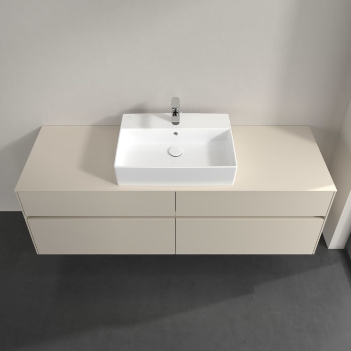 Villeroy & Boch Collaro Waschtischunterschrank 160 x 54,8 cm , mit LED-Beleuchtung, mit 4 Auszügen