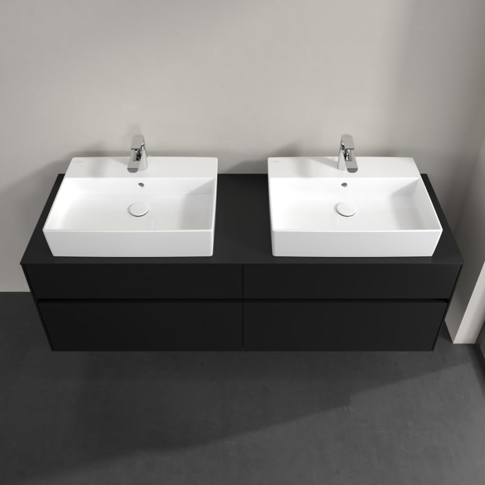 Villeroy & Boch Collaro Waschtischunterschrank 160 x 54,8 cm , mit LED-Beleuchtung, mit 4 Auszügen