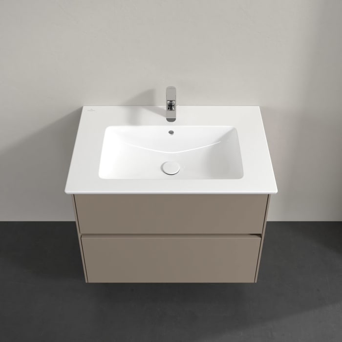 Villeroy & Boch Collaro Waschtischunterschrank 76,1 x 61 cm , mit LED-Beleuchtung, mit 2 Auszügen