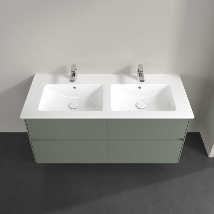 Villeroy & Boch Collaro Waschtischunterschrank 126,1 x 61 cm , mit LED-Beleuchtung, mit 4 Auszügen