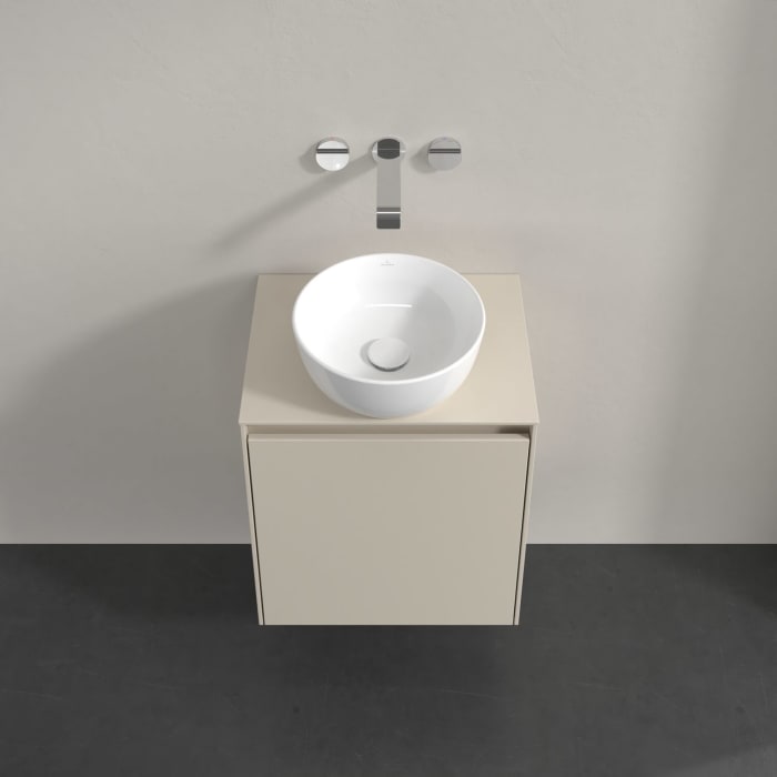 Villeroy & Boch Collaro Waschtischunterschrank 50 x 54,8 cm , mit LED-Beleuchtung, mit 1 Tür, Anschlag links