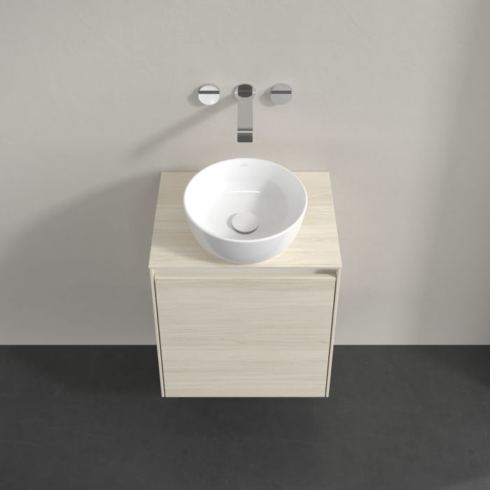 Villeroy & Boch Collaro Waschtischunterschrank 50 x 54,8 cm , mit LED-Beleuchtung, mit 1 Tür, Anschlag rechts
