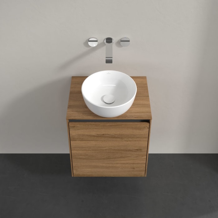 Villeroy & Boch Collaro Waschtischunterschrank 50 x 54,8 cm , mit LED-Beleuchtung, mit 1 Tür, Anschlag rechts