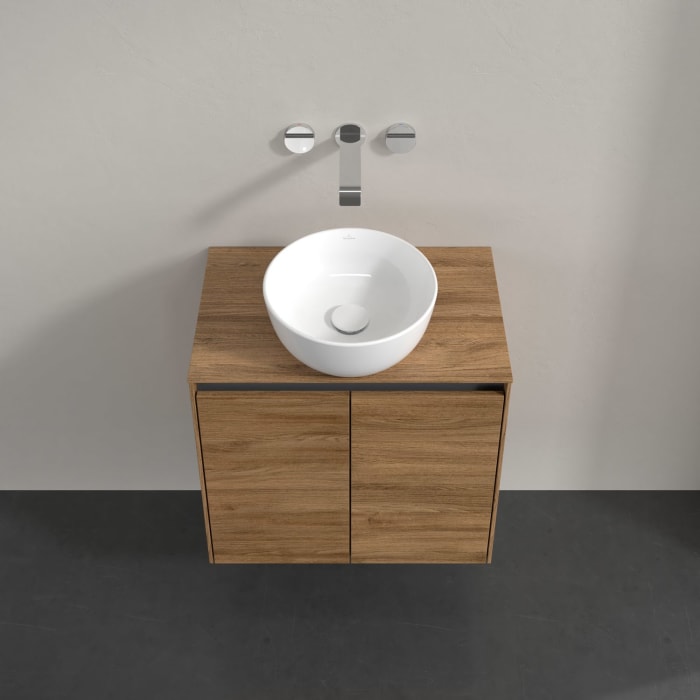Villeroy & Boch Collaro Waschtischunterschrank 60 x 54,8 cm , mit LED-Beleuchtung, mit 2 Türen