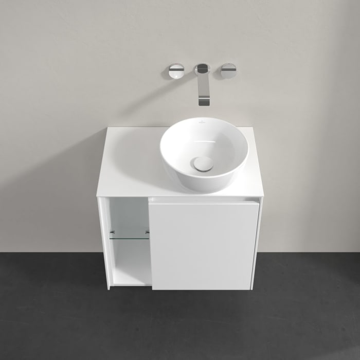 Villeroy & Boch Collaro Waschtischunterschrank 60 x 54,8 cm , mit LED-Beleuchtung, mit 1 Tür, Anschlag rechts