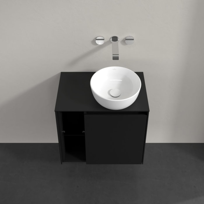 Villeroy & Boch Collaro Waschtischunterschrank 60 x 54,8 cm , mit LED-Beleuchtung, mit 1 Tür, Anschlag rechts