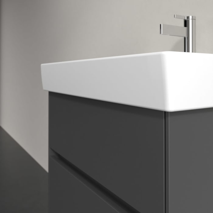 Villeroy & Boch Collaro Waschtischunterschrank 55,4 x 54,6 cm , mit LED-Beleuchtung, mit 2 Auszügen