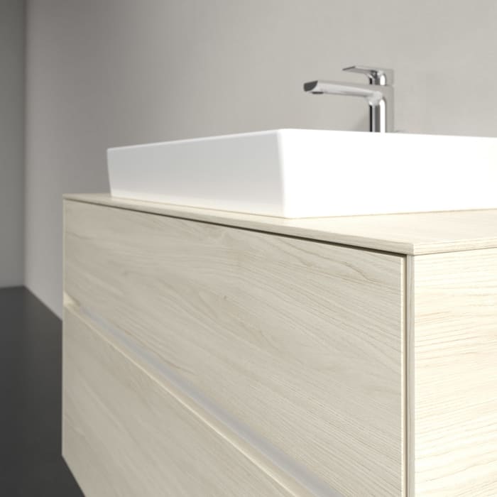 Villeroy & Boch Collaro Waschtischunterschrank 100 x 54,8 cm , mit LED-Beleuchtung, mit 2 Auszügen