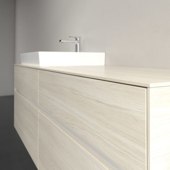 Villeroy & Boch Collaro Waschtischunterschrank 160 x 54,8 cm , mit LED-Beleuchtung, mit 4 Auszügen