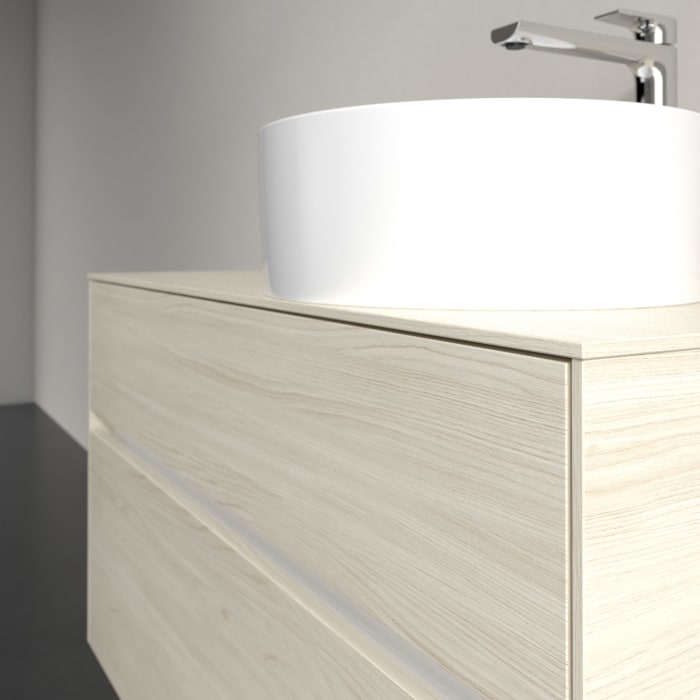 Villeroy & Boch Collaro Waschtischunterschrank 100 x 54,8 cm , mit LED-Beleuchtung, mit 2 Auszügen