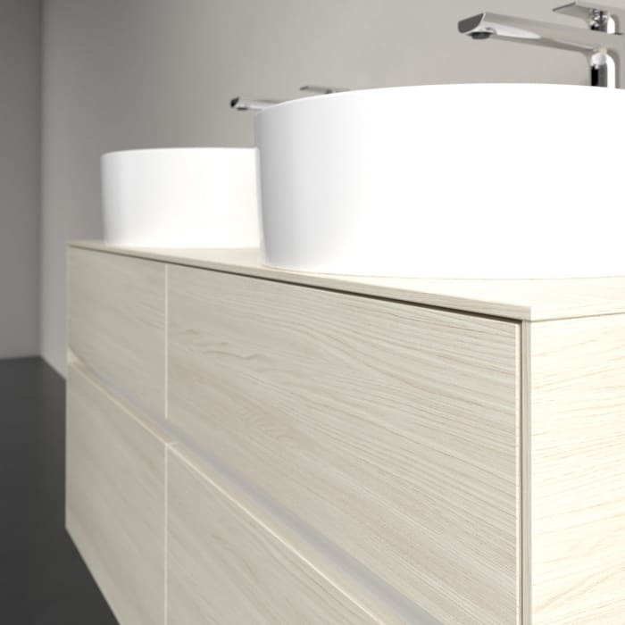 Villeroy & Boch Collaro Waschtischunterschrank 120 x 54,8 cm , mit LED-Beleuchtung, mit 4 Auszügen