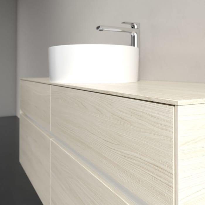 Villeroy & Boch Collaro Waschtischunterschrank 140 x 54,8 cm , mit LED-Beleuchtung, mit 4 Auszügen