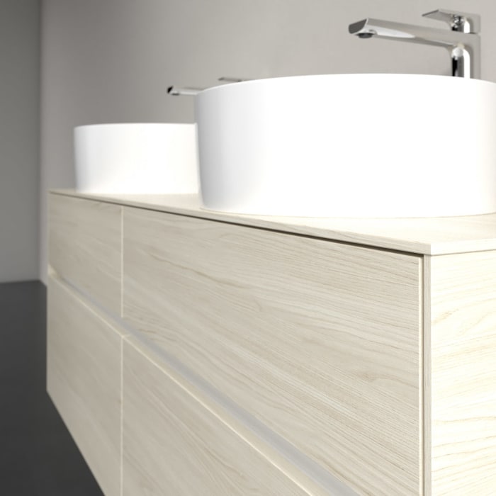 Villeroy & Boch Collaro Waschtischunterschrank 140 x 54,8 cm , mit LED-Beleuchtung, mit 4 Auszügen