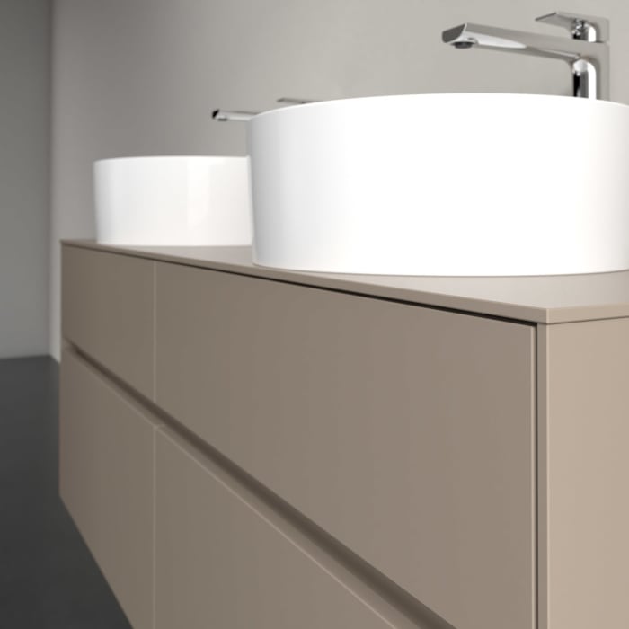 Villeroy & Boch Collaro Waschtischunterschrank 140 x 54,8 cm , mit LED-Beleuchtung, mit 4 Auszügen