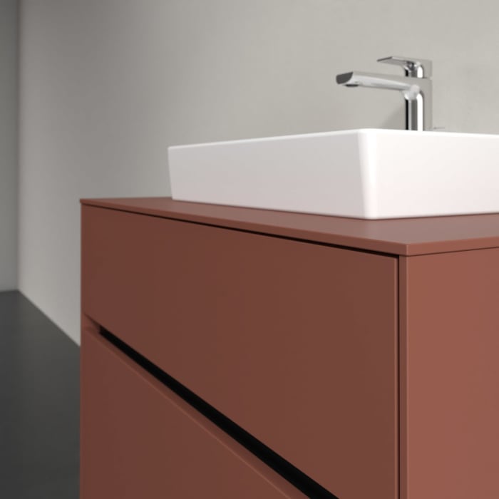 Villeroy & Boch Collaro Waschtischunterschrank 80 x 54,8 cm , mit LED-Beleuchtung, mit 2 Auszügen