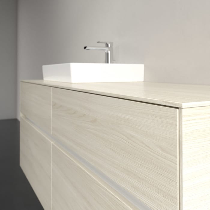 Villeroy & Boch Collaro Waschtischunterschrank 140 x 54,8 cm , mit LED-Beleuchtung, mit 4 Auszügen