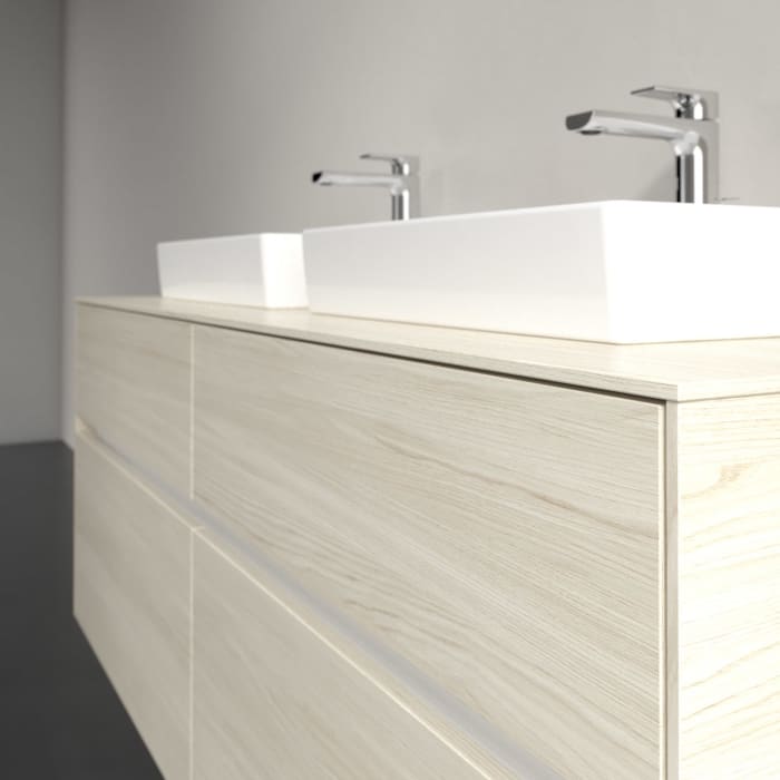 Villeroy & Boch Collaro Waschtischunterschrank 140 x 54,8 cm , mit LED-Beleuchtung, mit 4 Auszügen